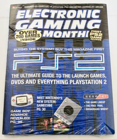 Electronic Gaming Monthly Nov. 2000 #136 PS2, Playstation 2 SEALED 1