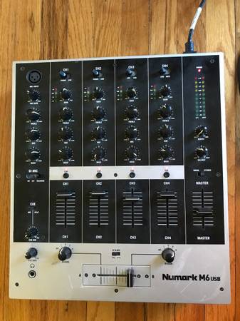 Numark M6 USB 4-Channel DJ Mixer 1