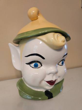 Holland mold pixie elf vintage cookie jar - $30 (Duluth)63469932539395121