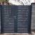 Metal HORIZONTAL SLAT Fence Panel (6'Hx6'W) Black or Basalt Grey 19 thumbnail