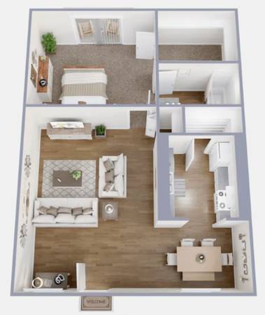 1bd 1ba, Close to public transportation, Laundry facility 1