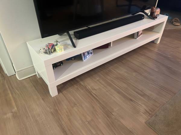 White TV Stand - Great Condition 1