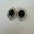 Earrings clip on Silver&ONYX 1 thumbnail