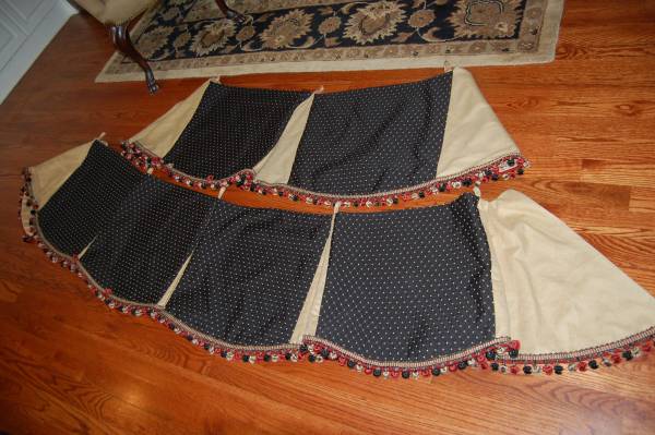 Two Custom Made Valances / Curtains 1