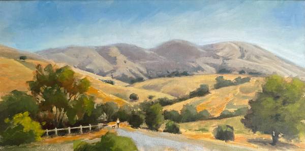 Castle rock original oil painting by leslie golden 1