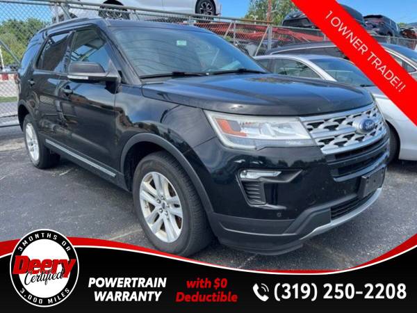 Certified 2018 Ford Explorer XLT Shadow Black 1