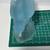 VINTAGE L.E. Smith frosted satin blue glass bird in flight figurine 10 thumbnail