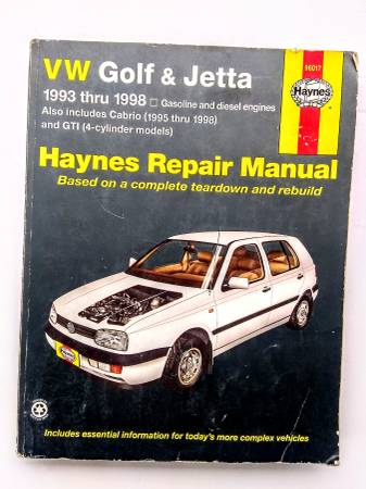 VW Golf & Jetta 1993 - 1998 Repair Manual 1