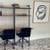 Cb2: BLACK VELVET 'Rouka' SWIVEL DINING - DESK - ARMCHAIR /s 4 thumbnail