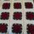Maroon 3-D Rose on White, Afghan Twin Bed Spread or Blanket, Washable 3 thumbnail