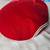 Red velour topper hat with rhinestones and fake pearls 1 thumbnail