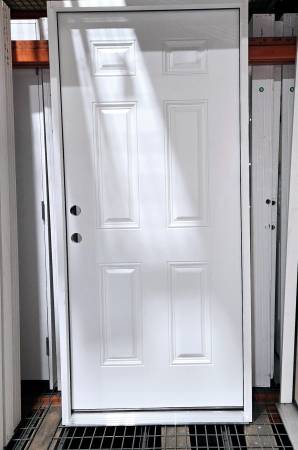 New 36" 6 Panel RH Inswing Fiberglass Exterior Entry Door 1