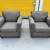 FREE DELIVERY INCLUDED- Two Matching Gray Sofa Chairs / Armchairs 2 thumbnail