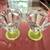 Pair Anchor Hocking Parfait Glass, Ice Cream Glass, Uranium Glass base 1940’s 8 thumbnail
