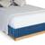 A Queen Size Upholstered Bed With Associated Mattress, Sheets, Pillows And Bedsp 5 thumbnail