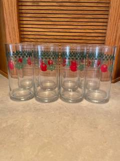 Corelle Libbey Apple Farm Fresh Clear Glass Ice Tea Tumbler MINT 1