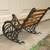 Mini 9" Cast Iron Wood Rocking Park Bench Toy, Doll House 10 thumbnail