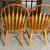 SOLID WOOD KITCHEN TABLE AND FOUR WOODEN CHAIRS -EUC 13 thumbnail