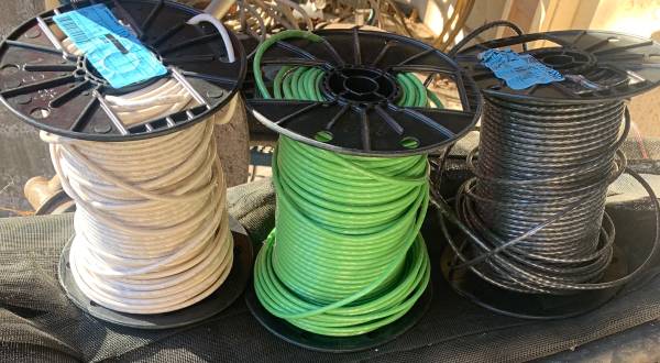 Copper stranded wire, 10 guage 1