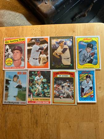 8 diff. CARL YASTRZEMSKI YAZ BOSTON  RED SOX BASEBALL Cards 1