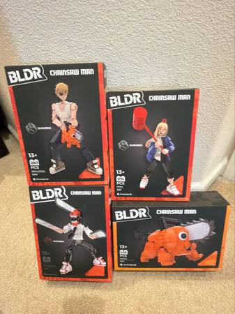 Chainsaw Man Building Blocks 4-Pack New! 1