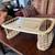 Vintage Wood Breakfast in Bed Serving Tray Reading Table w/Cubbies 1 thumbnail