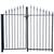 Antique Wrought Iron Entrance Gate Pair w/ Latch GA20907 1 thumbnail