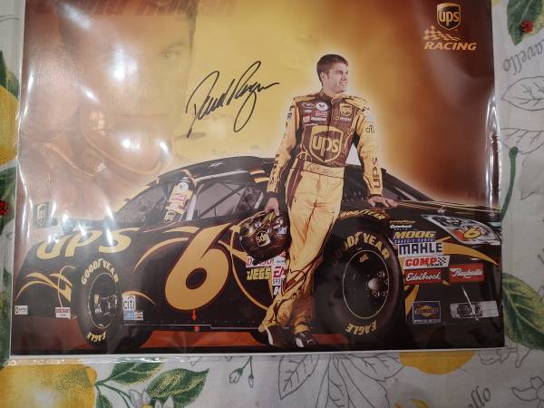 David Logan NASCAR driver autograph 1