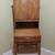 Mid-Century Modern Drop Front Secretary Desk Bookcase Walnut and Pecan. 1 thumbnail