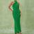 Toula Backless Maxi Dress in Emerald Green 1 thumbnail