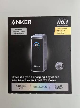 【新品未開封】 Anker Prime Power Bank 65W Anker Prime Power Bank (9.6K, 65W, Fusion) - Anker US