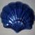 Decorative Scallop Shell Cobalt Blue Glass Dish 2 thumbnail