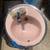 Vintage 60’s Cast Iron Porcelain Sink (Pink) 1 thumbnail