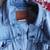LEVI'S Men's Jean Jacket Blue Denim Red Flag Sz. L 3 thumbnail