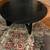 Modern Solid Wood Round Coffee Table Black Finish 12 thumbnail
