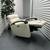 Canmore Leather Power Recliner Chair with Power Headrest - Cream 4 thumbnail