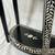 Elegant Black Entryway Table with Painted Vine & Floral Design 4 thumbnail