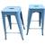 Stools Bar Counter Industrial stackable robin blue set two pair 1 thumbnail