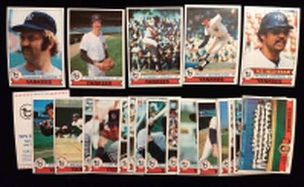 1979 Topps Burger King New York Yankees Team Set Reggie Jackson HOF 1