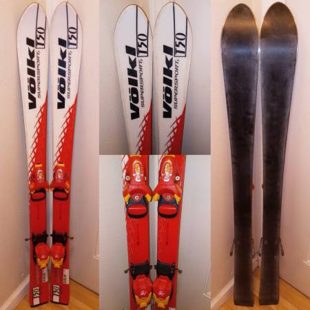 Volkl フォルクル　SUPER SPORT 168cm＆シナノポール VOLKL フォルクル スキー板 キッズ ジュニア 2025 RACETIGER JR