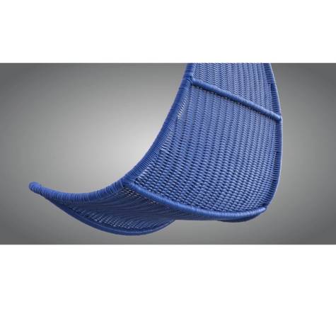 IKEA PS SVINGA Hanging Chair wicker bright blue porch swing kids