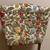 Vintage upholstered bright floral pattern chair 4 thumbnail