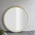 Nearly 4 foot diameter round postmodern wall mirror c. 1970s 1 thumbnail