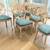 Phyllis Morris Inspired Dining Set, Table W/Glass Top and 6 Chairs. 3 thumbnail