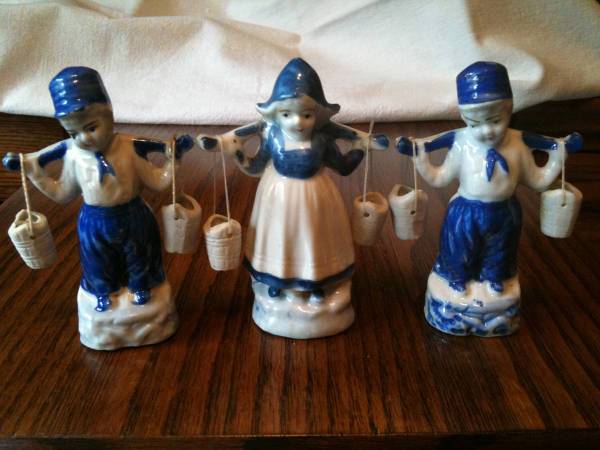 Ceramic Dutch Girl and Boys 1