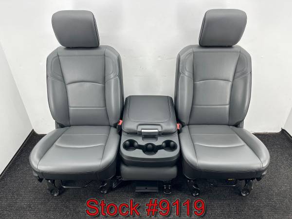 2012 - 2022 Dodge Ram GRAY Vinyl Front Bucket Seats Seat 1