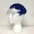 Vintage 1950's Royal Blue Feather Ladies Hat with Netting 1 thumbnail