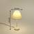 Vintage White Ceramic Table Lamp | IG @360lifestylee 2 thumbnail