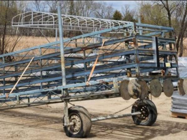 Dock Rite 80 foot L8 Roll in painted steel dock 1