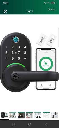 Smart Door Handle Lock with Keypad 1
